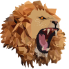 polygon lion