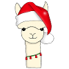 Alpaca animal Christmas