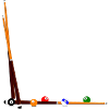 Billiard cues balls