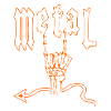 métal orange