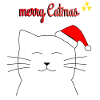 Chat noël, joyeux catmas