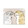 Verschmitzte Katze Hörgerät Hörtest