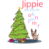 Lustiger Hund Weihnachtsbaum Geschenk
