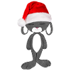 mignon lapin de Noël