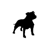 Silhouette Pitbull Black