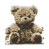 Creative drawing of cuddly bear