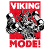 VIKING MODE Power Lifting Bearded Viking Dad Idea