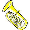 Graphic Tuba Illustration on Clothing