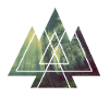 forêt mystique avec géométrie