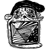 abstract face art gift shirt