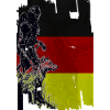Wikinger Wolf Flagge Deutschland