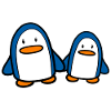 Two penguins