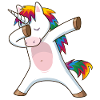 dabbing einhorn