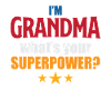 Grand-mère grand-mère avec superpuissance
