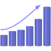 Growth chart with dynamic slope