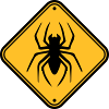 bouclier avertissement mise en garde danger mise en garde zone araignée