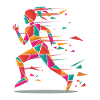 Coureur, jogging, femme