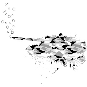 soap bubbles splash tank - Snow Camo