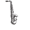 Saxophone instrument music