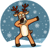 Sweet Dab Dabbing Reindeer Dancing Christmas Xmas
