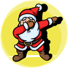 Cool Dab Dabbing Père Noël Noël