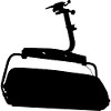 Sessellift Silhouette Schwarz