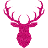 Deer head pink