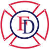 Feuerwehr Malteserkreuz blau-rot