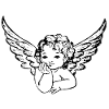 Angel with wings