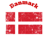 Danish flags with text