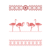 Joyeux Flamant Noël