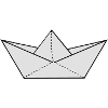 papier origami boat
