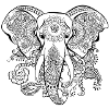 Elephant - Spiritual Elephant - Bohemian - Mandalas