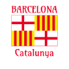 Drapeau de Barcelone en rouge, blanc et jaune