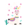 Design mignon de lama