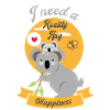 Conception de koala mignon