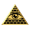Allseende ögat i triangeln - pyramid