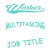 Social Worker Job Title Shirt