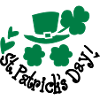 St.Patrick's day green hat shamrock