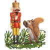 Nutcracker and squirrel