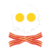 Skull: Bacon & Eggs Sjov Gave Idee Pirat