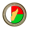 Madagascar flag map