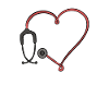 Stéthoscope médecin infirmière de nuit