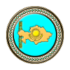 Kazakhstan flag map