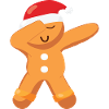 Dabbing gingerbread man