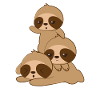 Sloth sloths - Sloth fan - Family