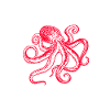 Octopus octopus octopus shirt red