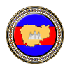 Cambodia flag map