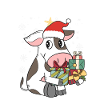 Vache vache paysanne paysan noël cadeau