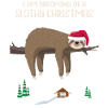 Faultier Weihnachten Sloth christmas Geschenk